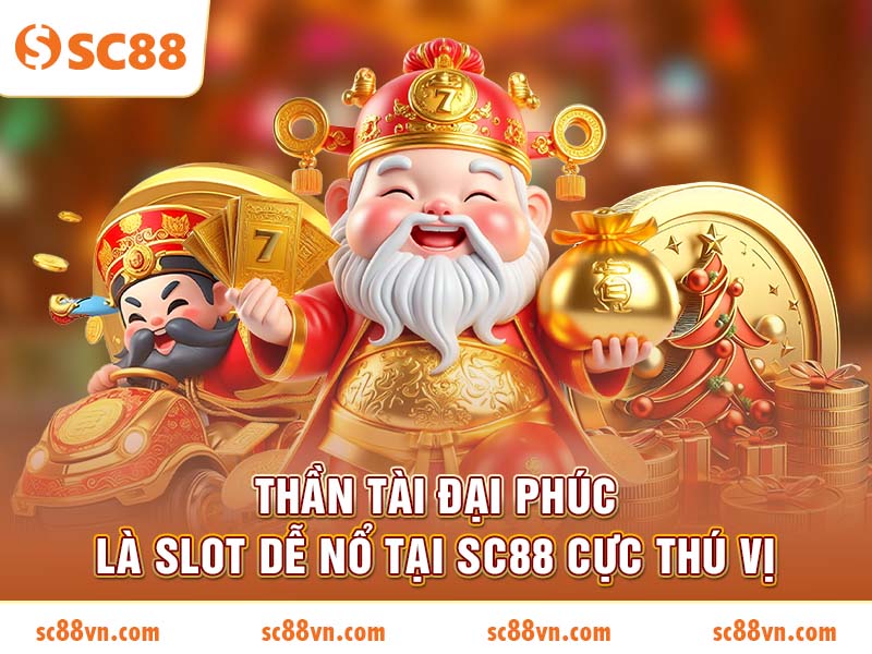 Thần Tài Đại Phúc là slot dễ nổ tại SC88 cực thú vị